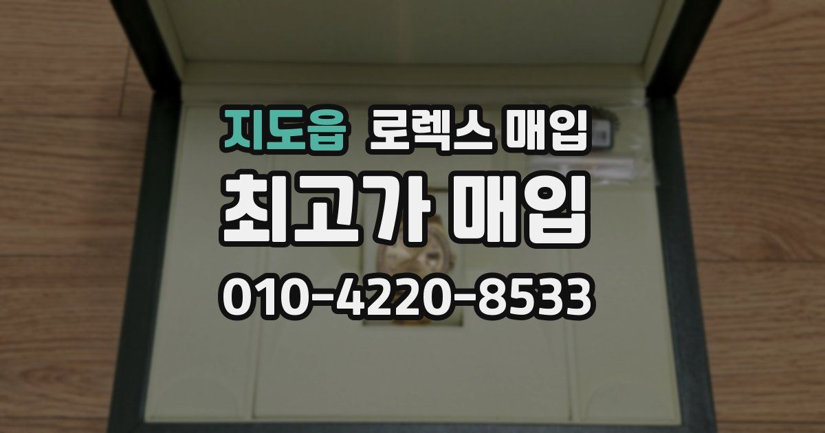 지도읍 로렉스 매입