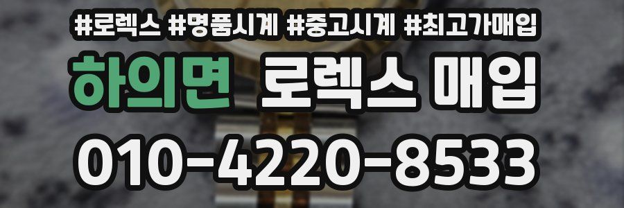 하의면 로렉스 매입