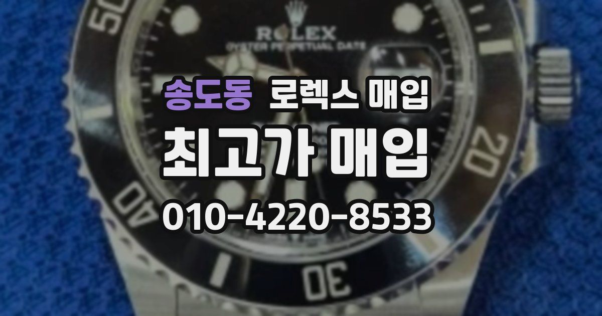 송도동 로렉스 매입