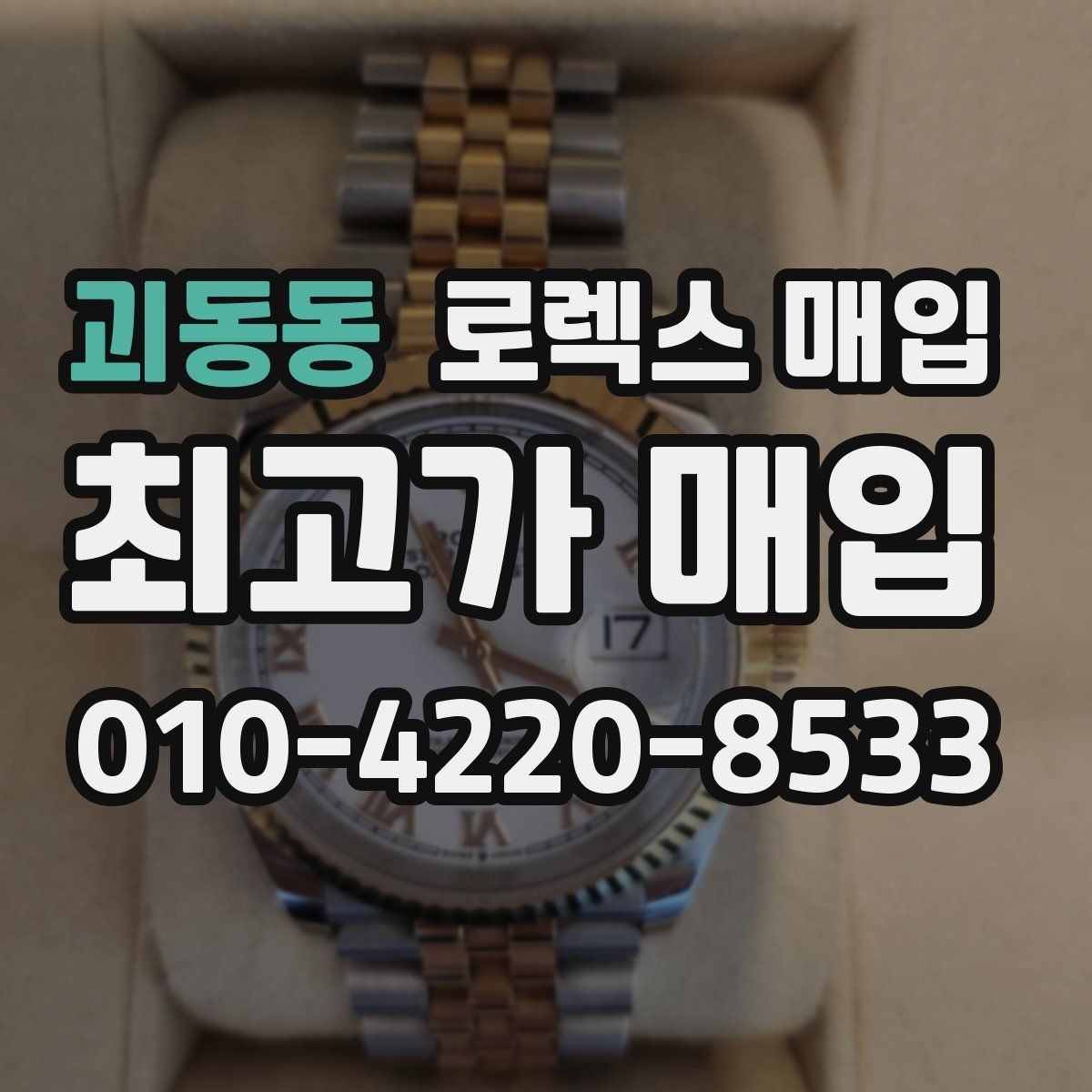 괴동동 로렉스 매입 단종 모델 시세 확인 포인트