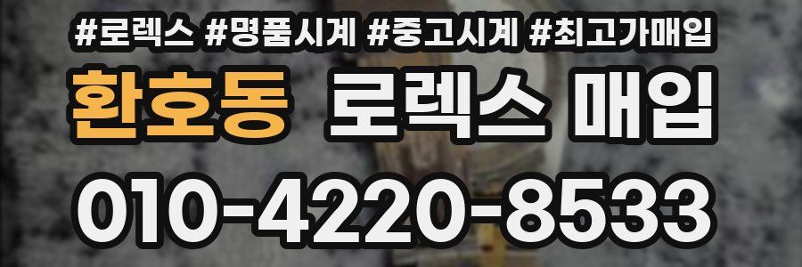 환호동 로렉스 매입