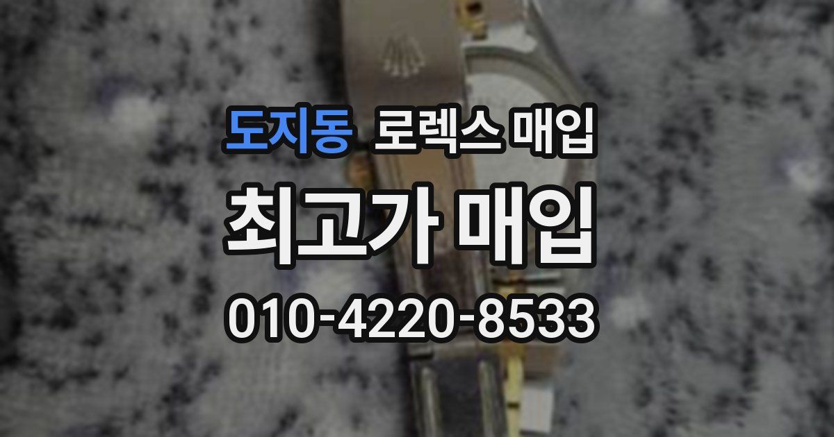 도지동 로렉스 매입