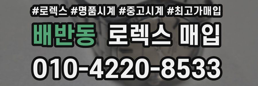 배반동 로렉스 매입