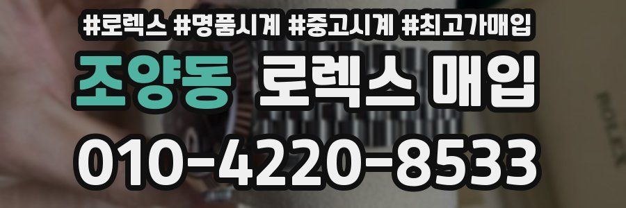 조양동 로렉스 매입