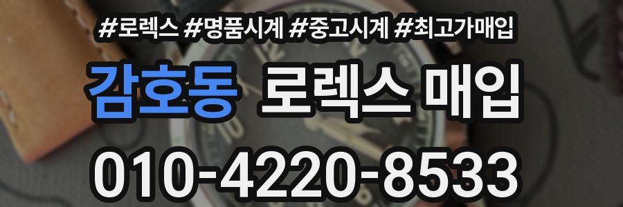 감호동 로렉스 매입