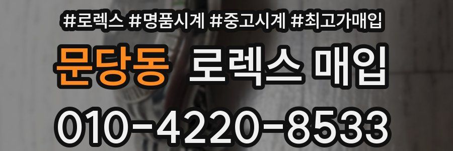 문당동 로렉스 매입