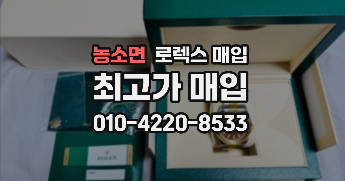 농소면 로렉스 매입