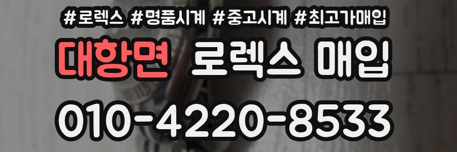 대항면 로렉스 매입