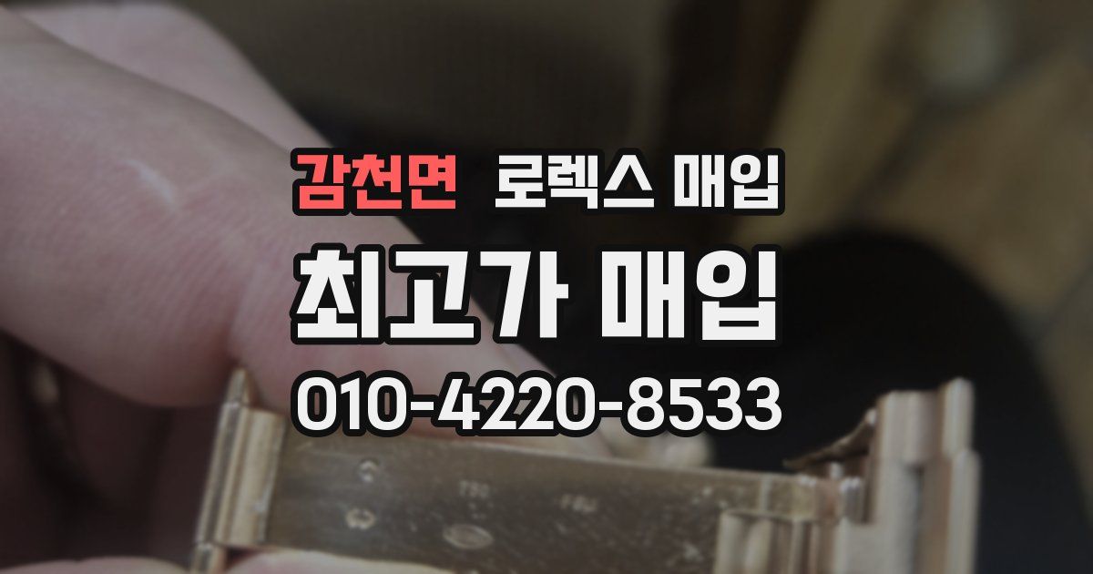 감천면 로렉스 매입