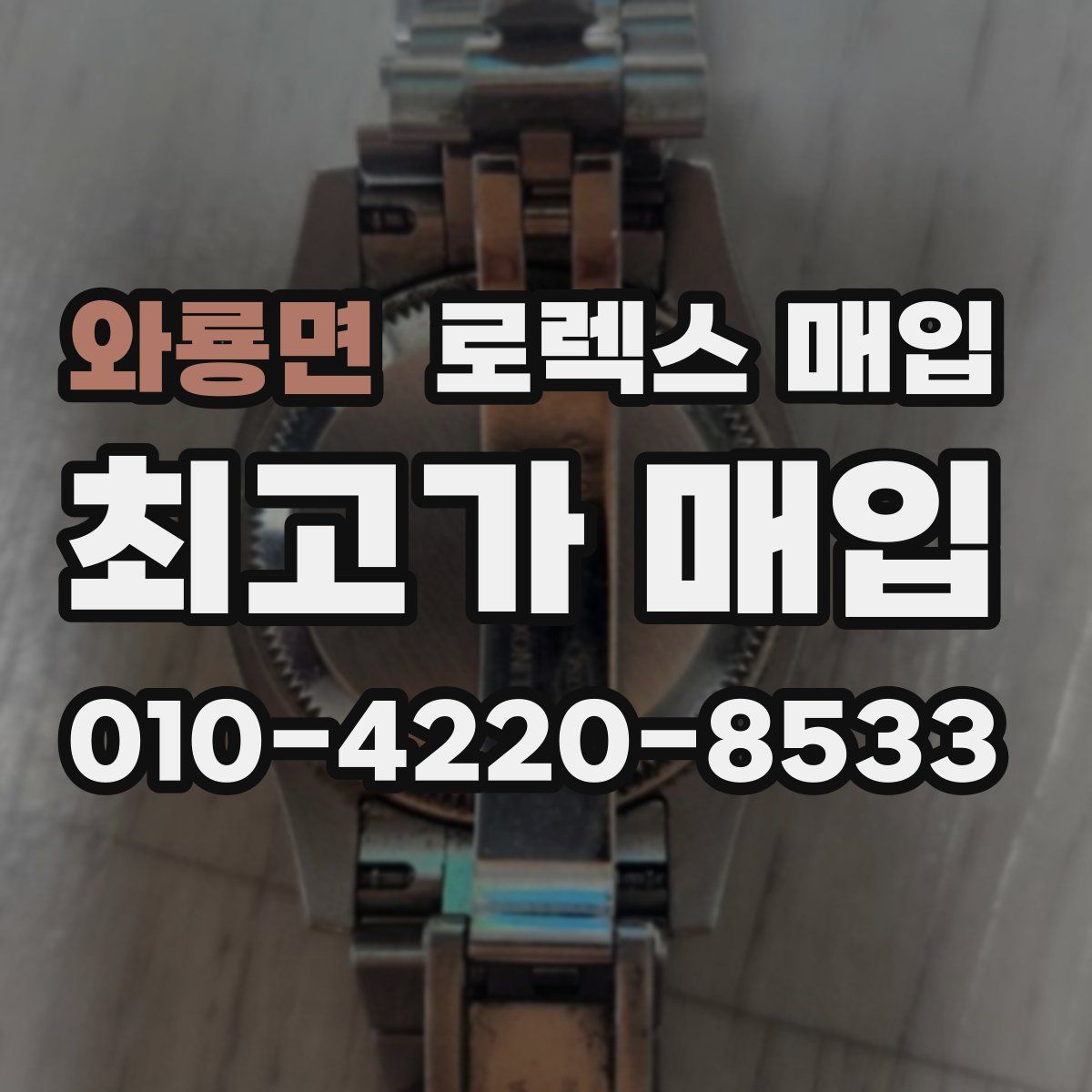 와룡면 로렉스 매입