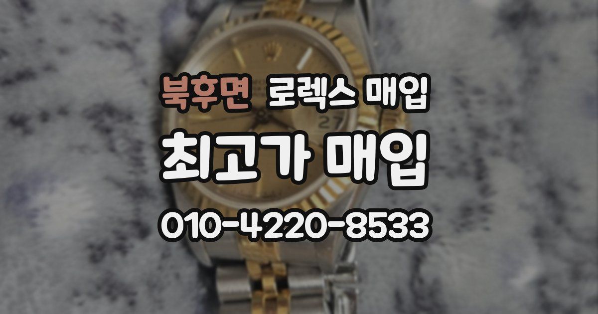 북후면 로렉스 매입