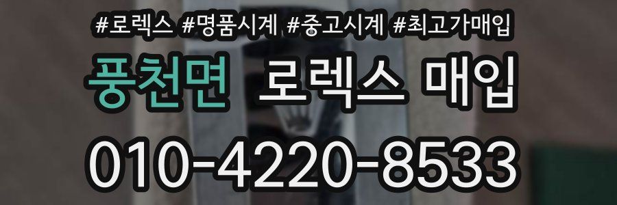 풍천면 로렉스 매입