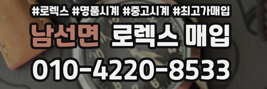 남선면 로렉스 매입