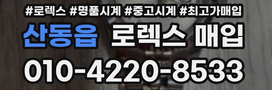 산동읍 로렉스 매입