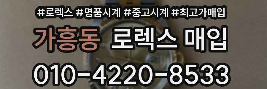 가흥동 로렉스 매입