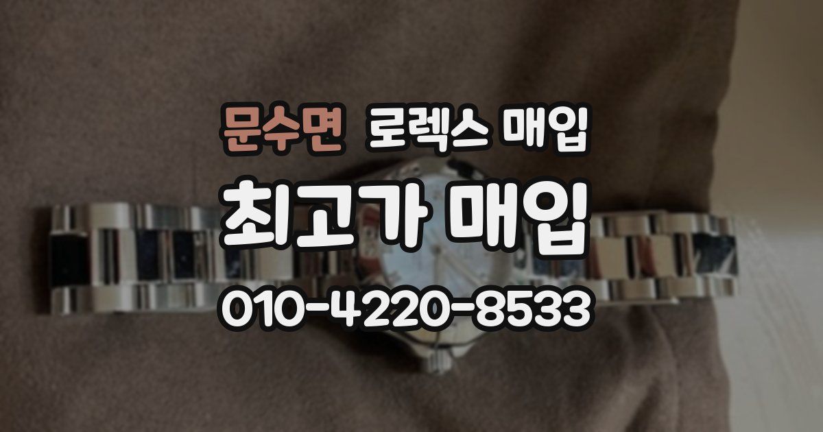 문수면 로렉스 매입