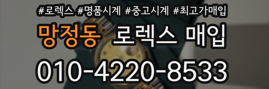 망정동 로렉스 매입