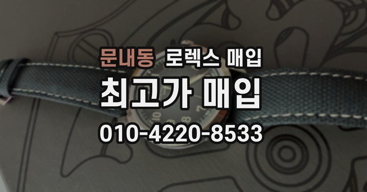 문내동 로렉스 매입