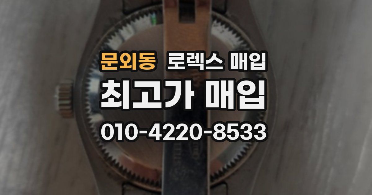 문외동 로렉스 매입