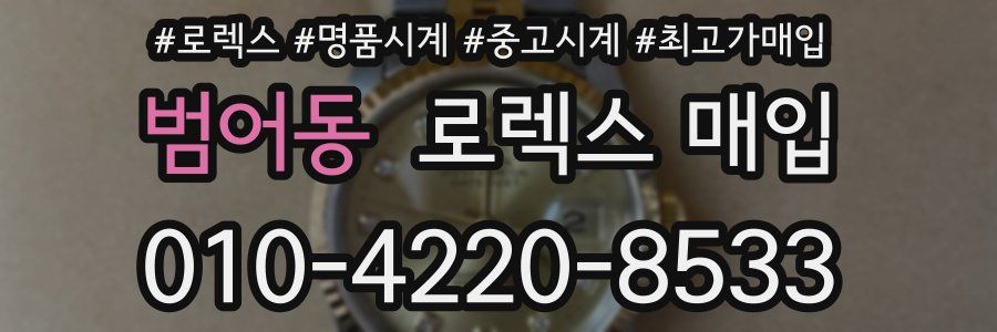 범어동 로렉스 매입