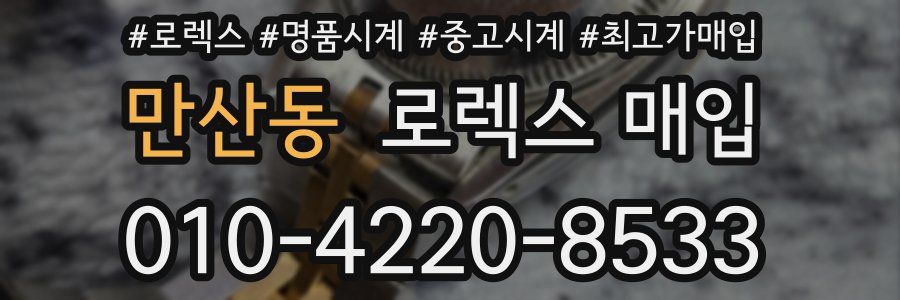 만산동 로렉스 매입