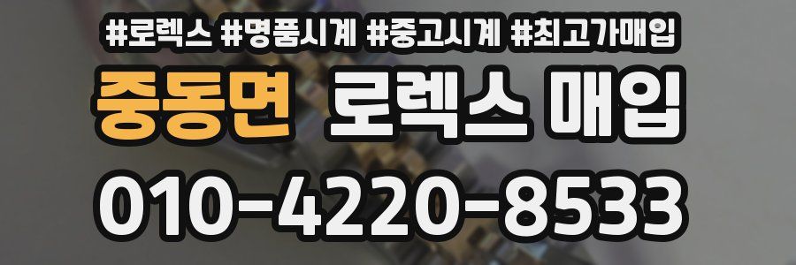 중동면 로렉스 매입