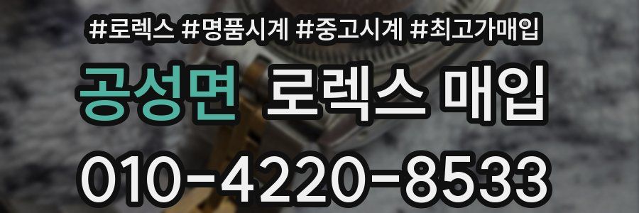 공성면 로렉스 매입