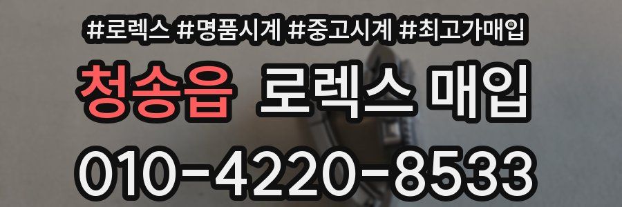 청송읍 로렉스 매입