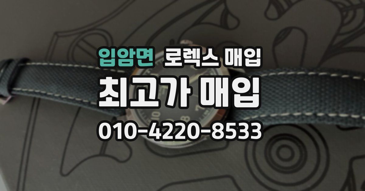 입암면 로렉스 매입