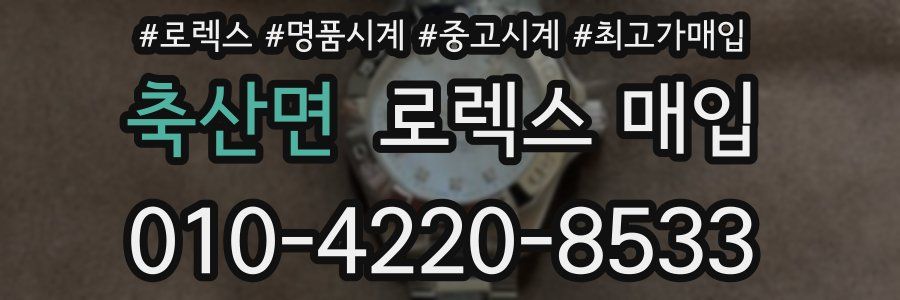 축산면 로렉스 매입