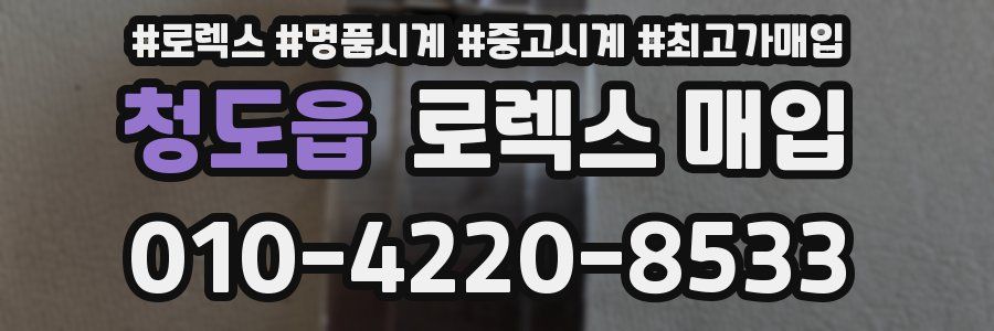 청도읍 로렉스 매입