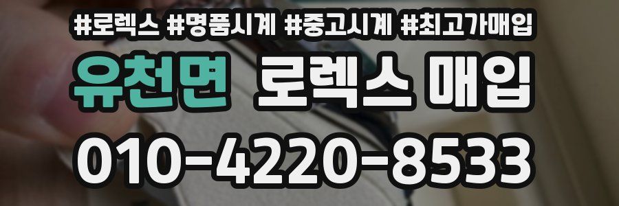 유천면 로렉스 매입