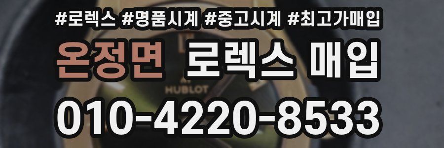 온정면 로렉스 매입