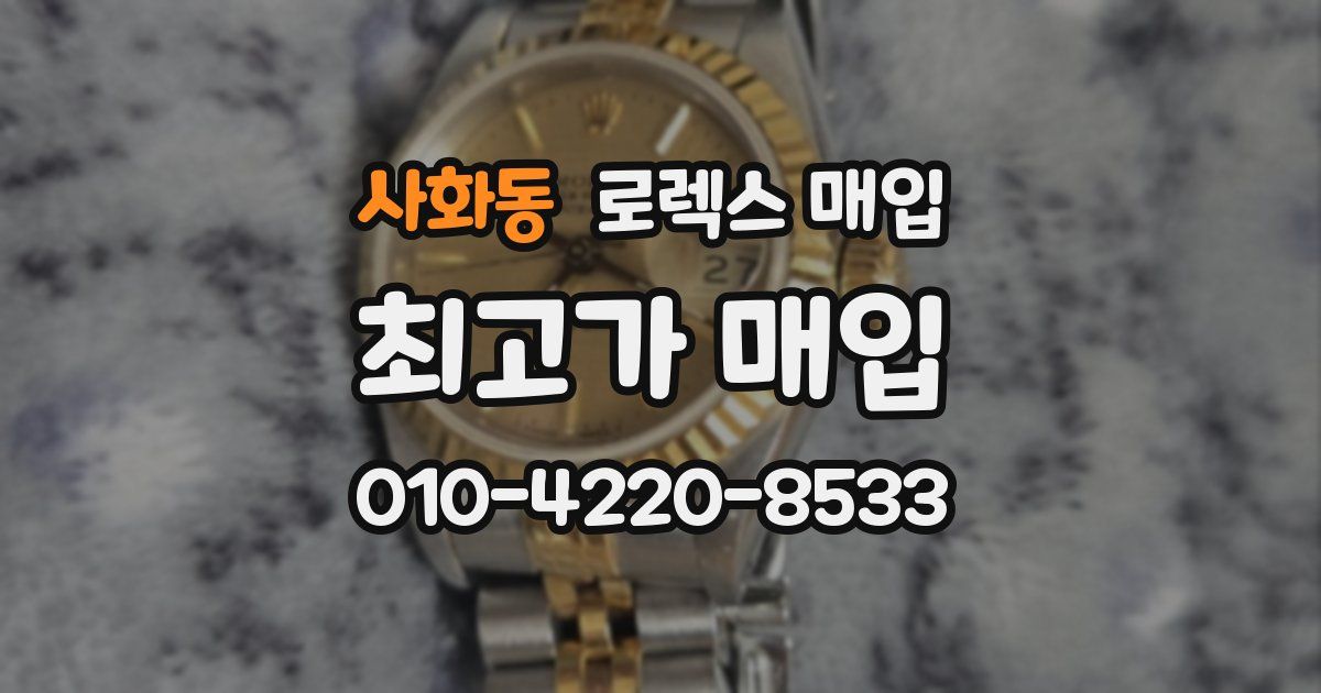 사화동 로렉스 매입