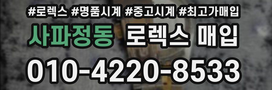 사파정동 로렉스 매입