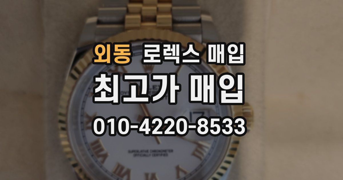 외동 로렉스 매입