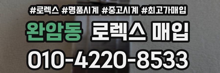 완암동 로렉스 매입