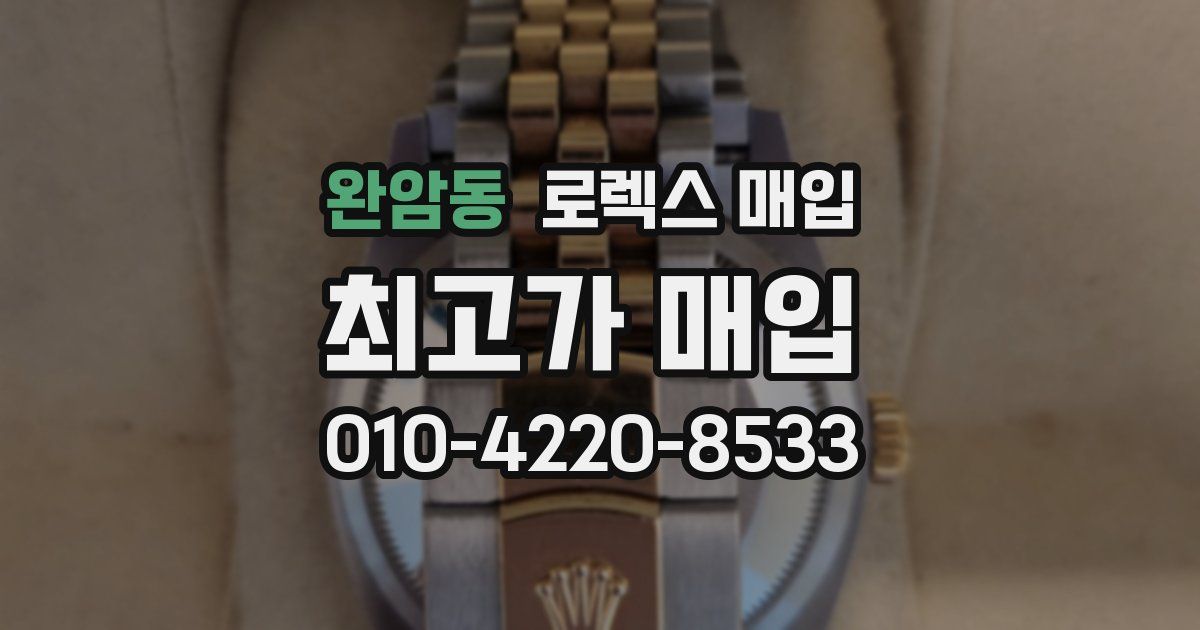 완암동 로렉스 매입