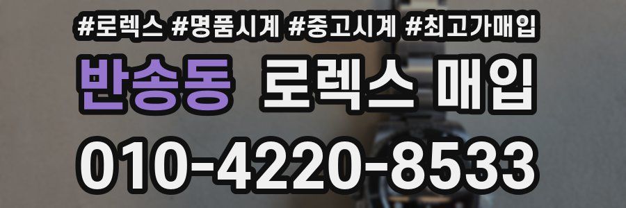 반송동 로렉스 매입