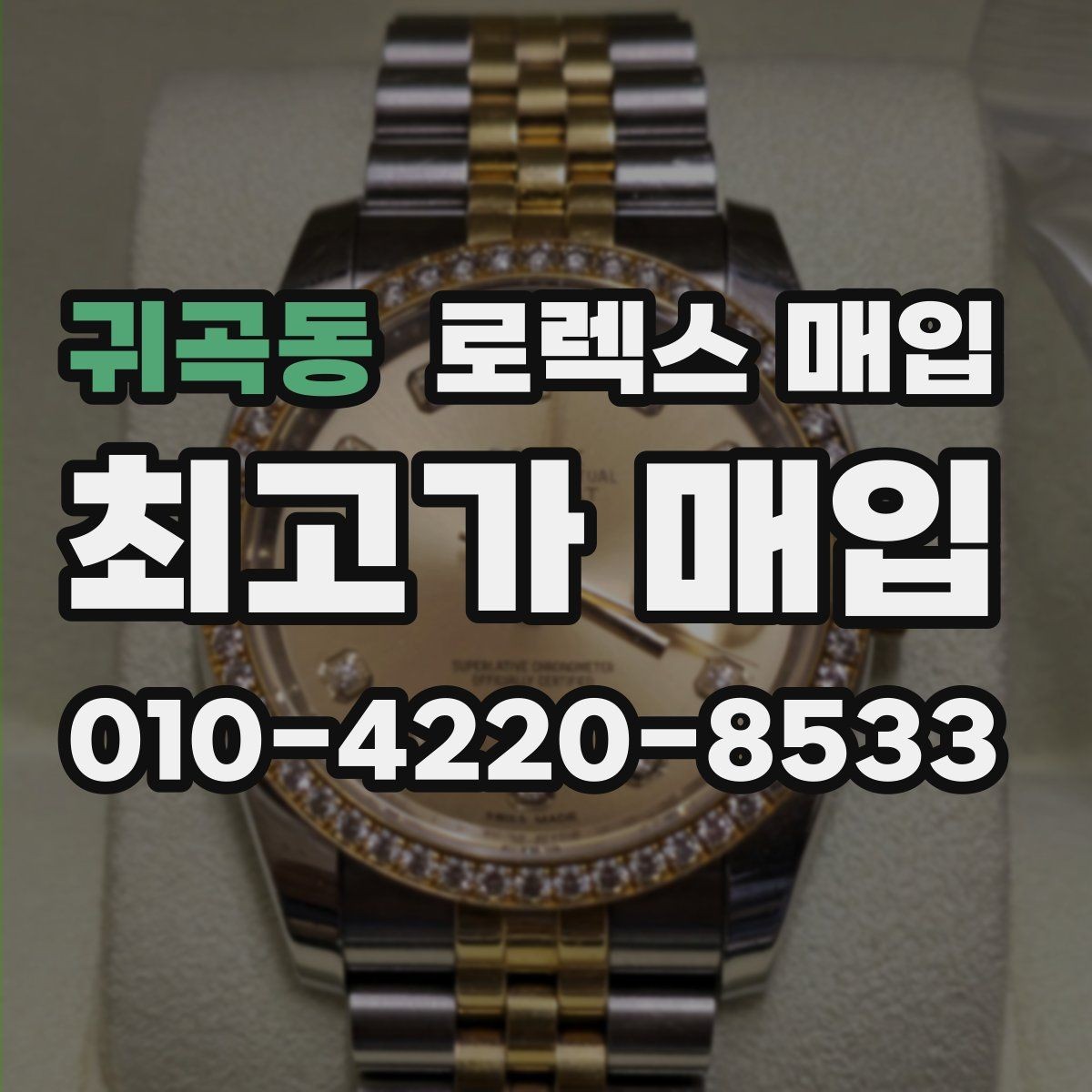 귀곡동 로렉스 매입 베젤 상태로 보는 감정 기준