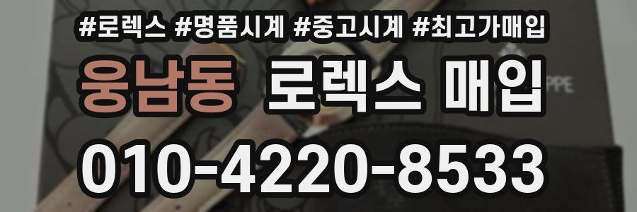 웅남동 로렉스 매입