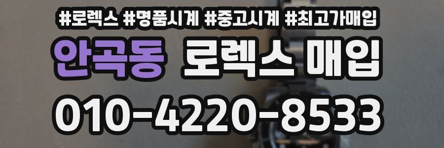 안곡동 로렉스 매입