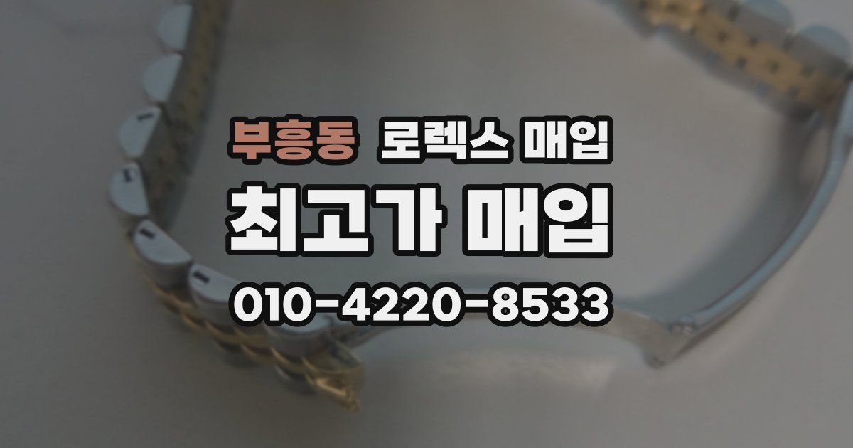부흥동 로렉스 매입