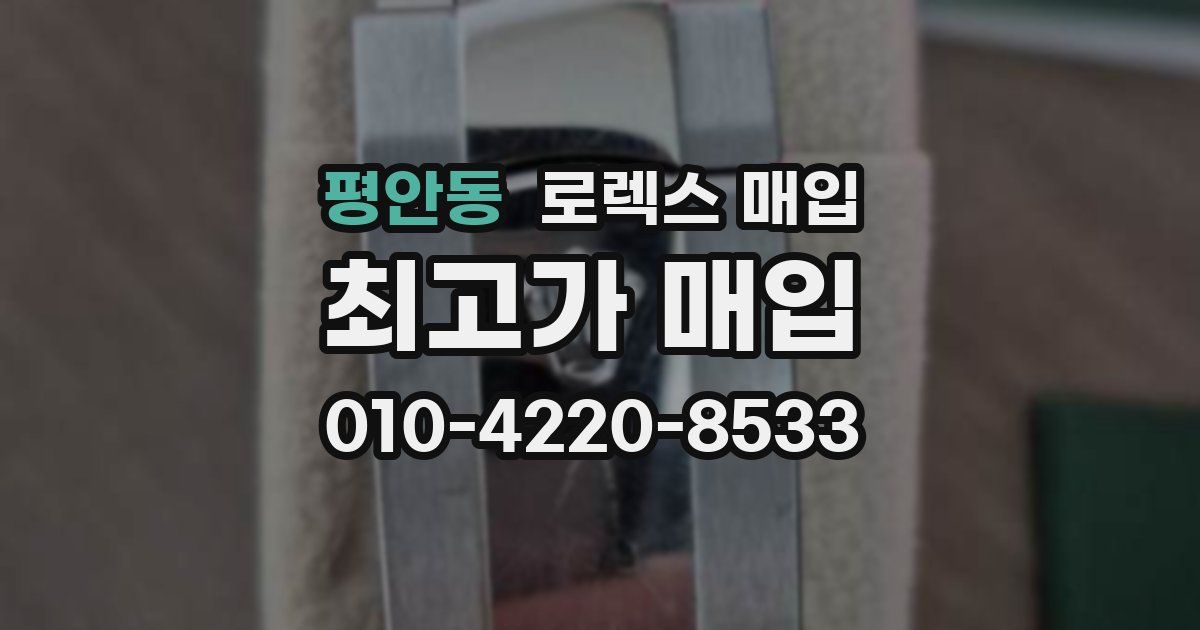 평안동 로렉스 매입