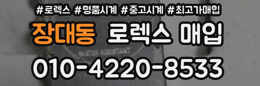 장대동 로렉스 매입