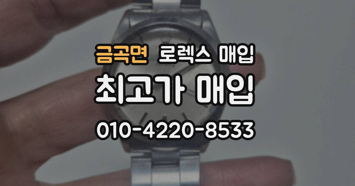 금곡면 로렉스 매입