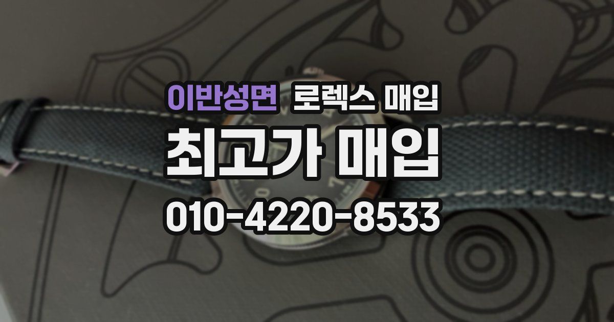 이반성면 로렉스 매입