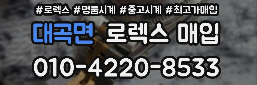 대곡면 로렉스 매입