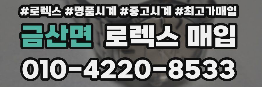 금산면 로렉스 매입