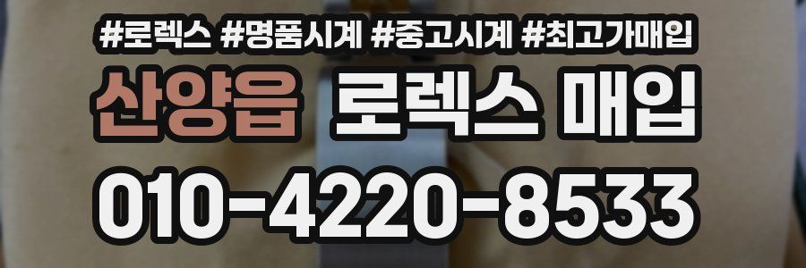 산양읍 로렉스 매입